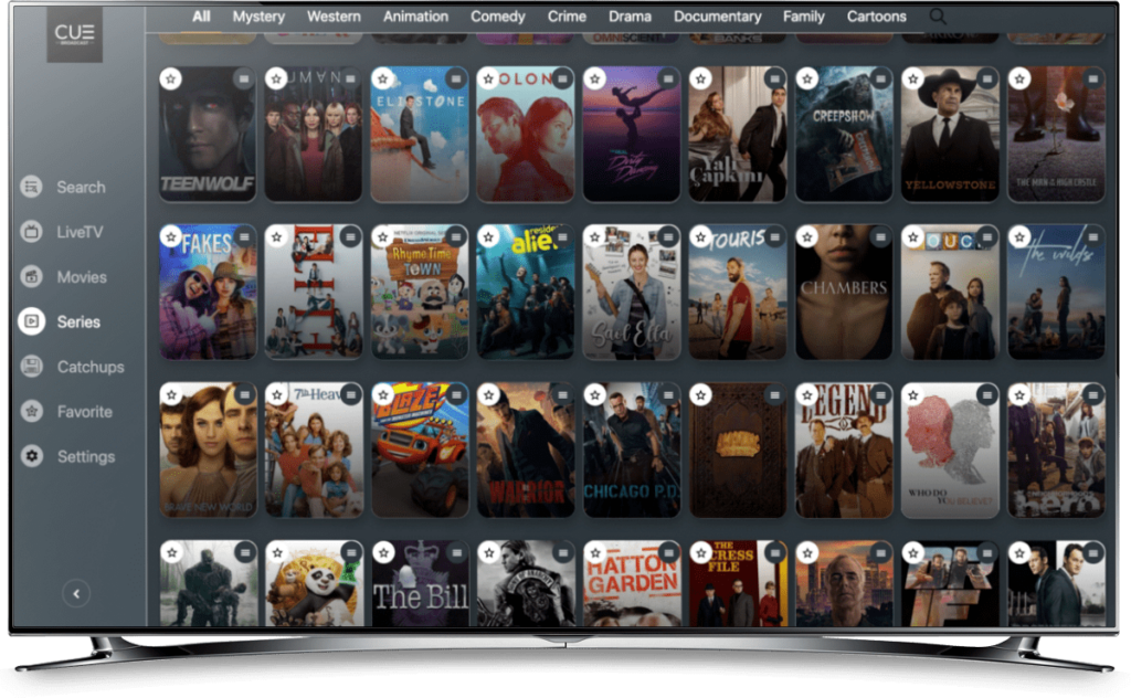 CUE Broadcast TV Series/Movie Selector