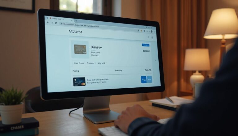 A Disney+ charge on someone's online bank statement
