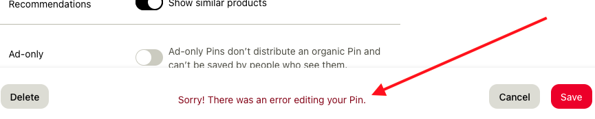 Sorry! There was an error editing your Pin - on Pinterest