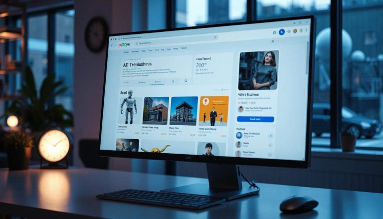 An example of AI search results on a computer screen.
