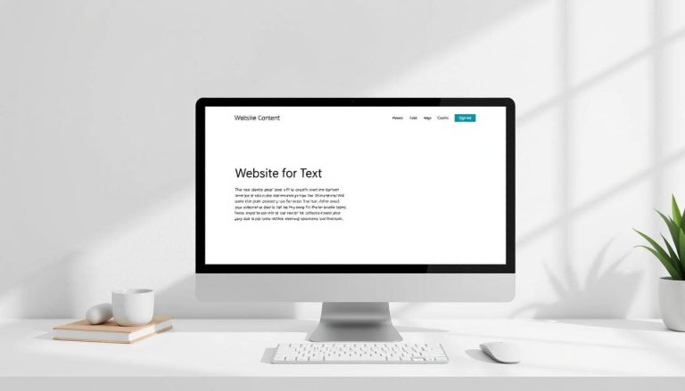 A website with left-aligned paragraphs, demonstrating better readability than full-width or centered text.