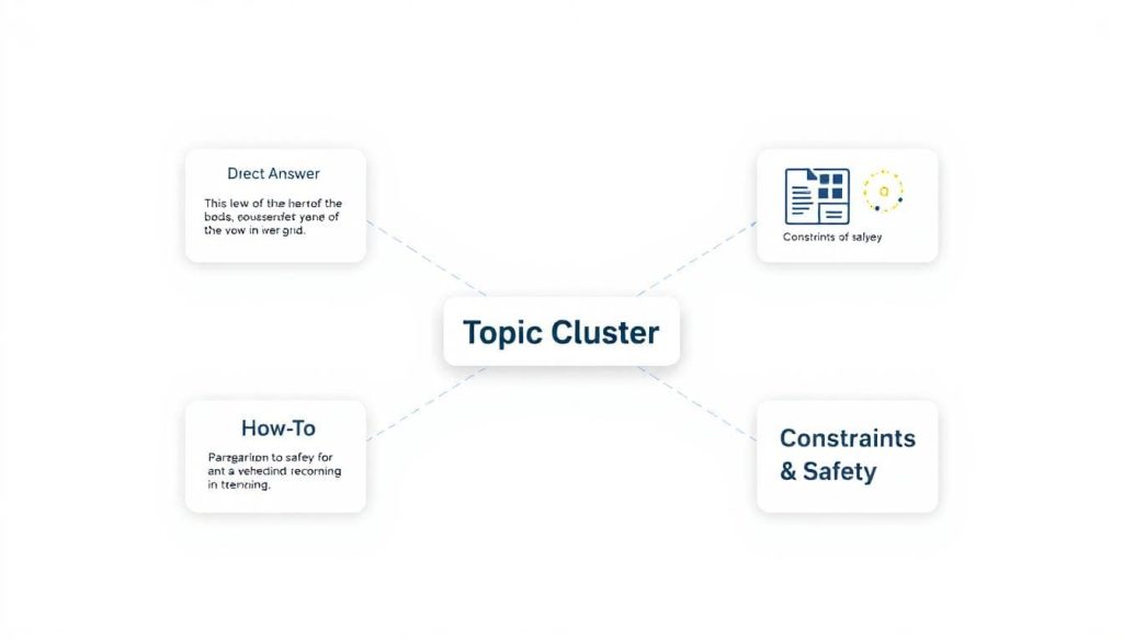 White-background scorecard illustrating a five-factor Answerability Score for prioritizing keywords.