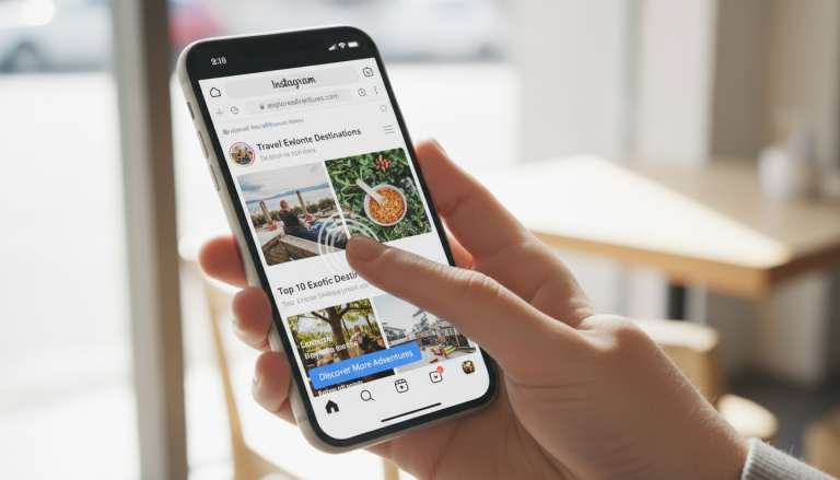 Instagram link opening in the phone’s real browser instead of the in-app browser.