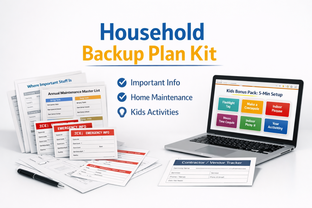 Household Backup Plan Kit
